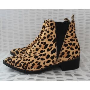 Steve Madden Womens Jerry Leopard Print Boots Size 6M Pre-Owned